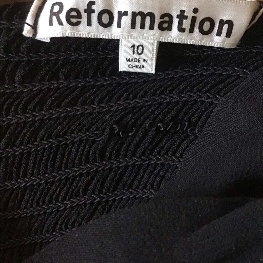 Reformation Saskia Dress - Black - Size 10, Discontinued - Picture 4 of 7